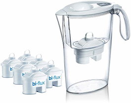 Laica Pack Jarra Filtrante Stream 2.3L Blanca + 6 Filtros Bi-Flux